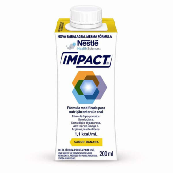 Nutrição Enteral e Oral Impact Banana 200ml