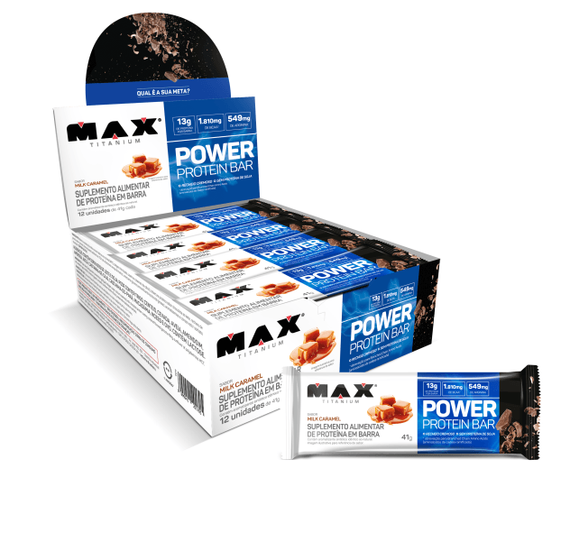 Power Protein Bar 41G Milk caramel 12 Unidades