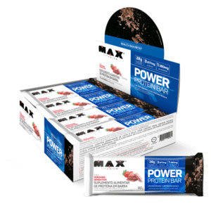 Power Protein Bar 90G Morango Sensation 8 unidades