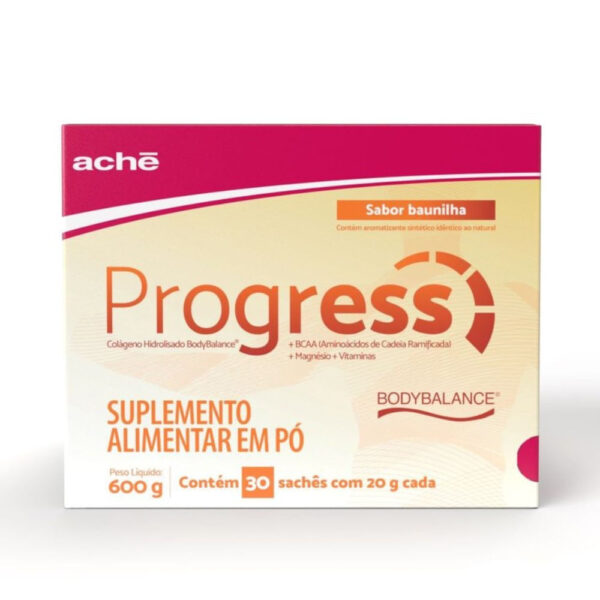 Progress Colágeno Hidrolisado Body Balance + BBCA + Magnésio + Vitaminas 30 sachês