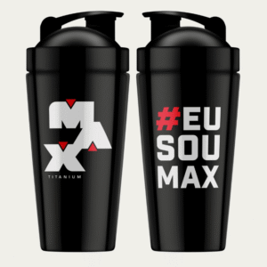 Coqueteleira Steel EU SOU MAX Preta