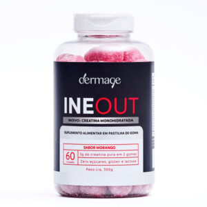 Suplemento Alimentar Dermage Ineout Creatina Sabor Morango 60 Gomas