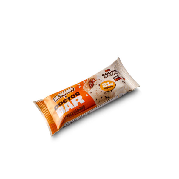 Suplemento Alimentar em Barra Dr Peanut Doctor Bar Sabor Cookies & Cream 62g