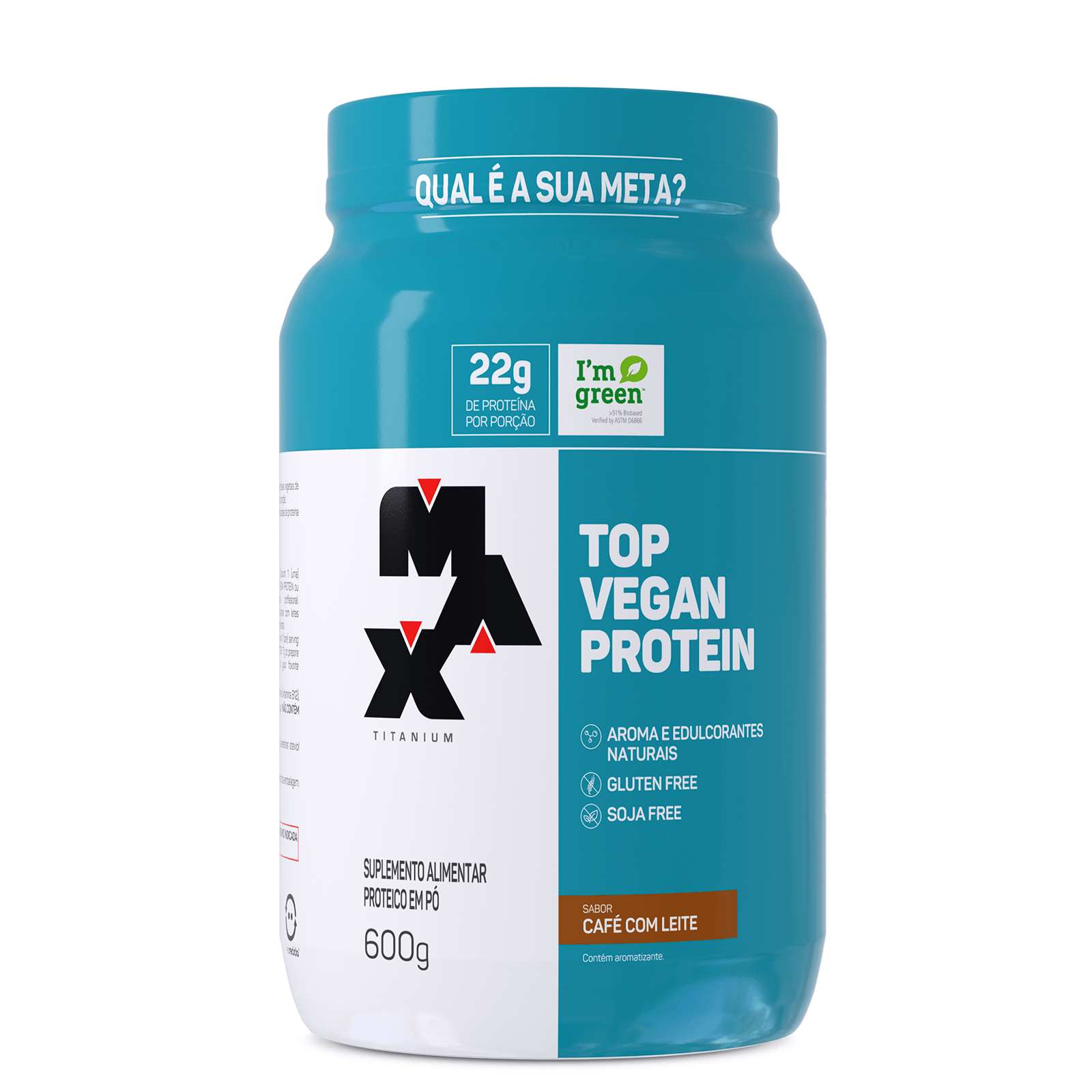 Top Vegan Protein 600g Café com Leite