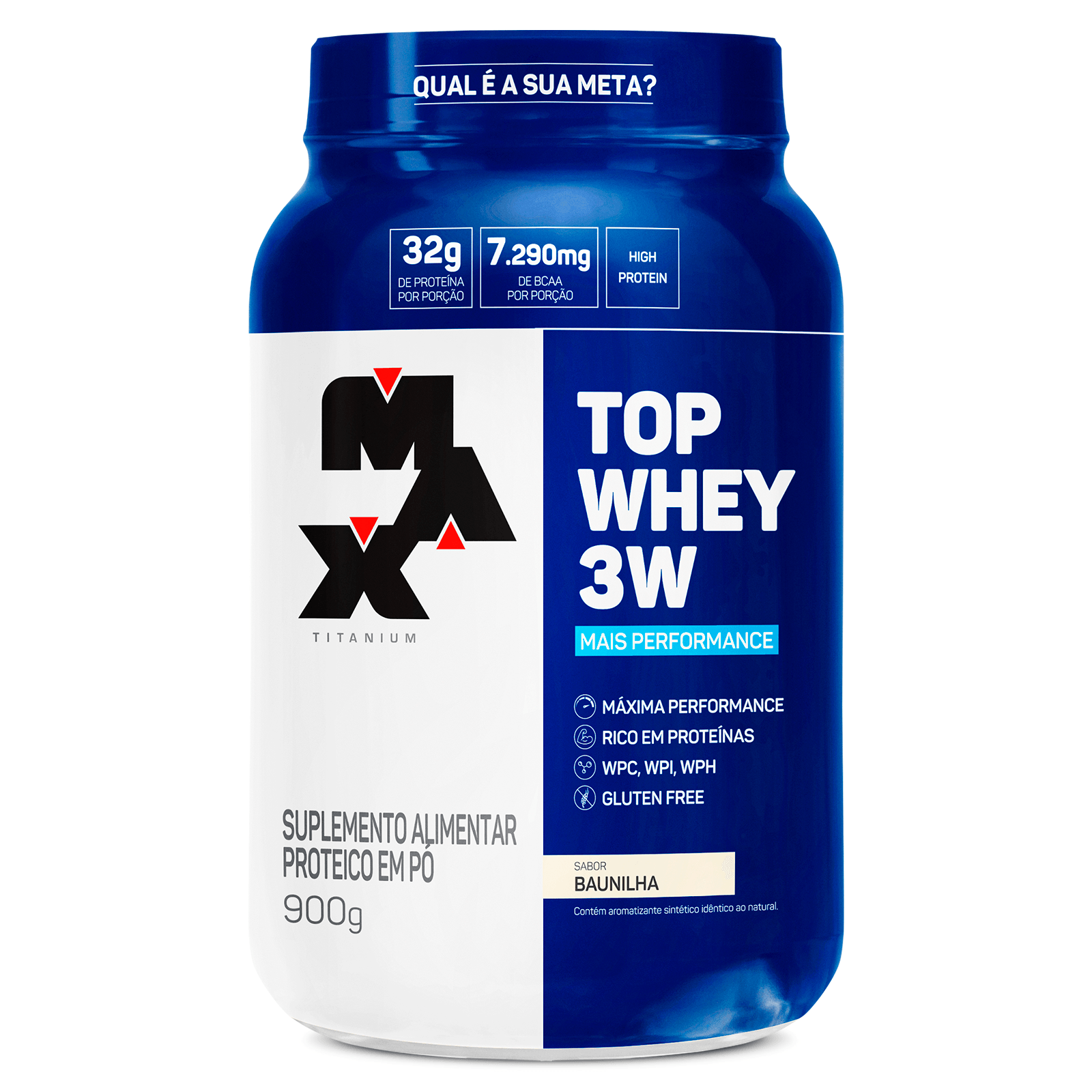 Top Whey 3W + Performance 900G Baunilha