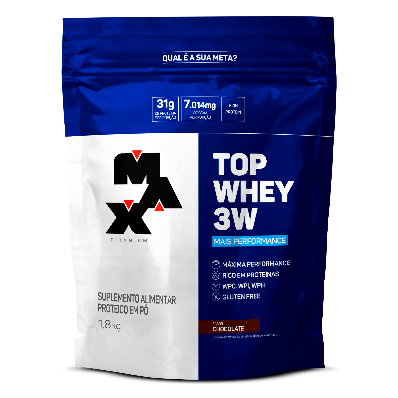 Top Whey 3W + Performance 1,8Kg Chocolate