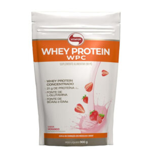 Whey Protein WPC Vitafor Morango Refil 900g