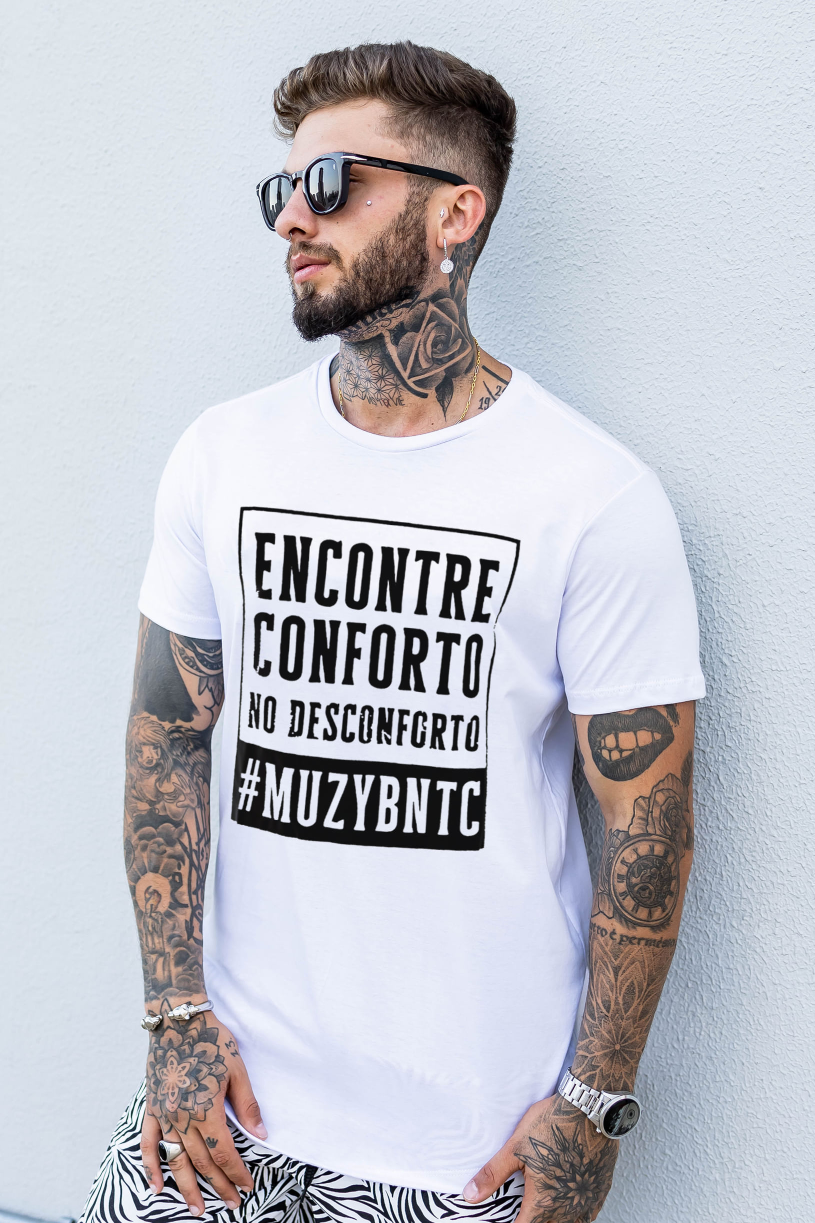 Camiseta Conforto no Desconforto Branca – M