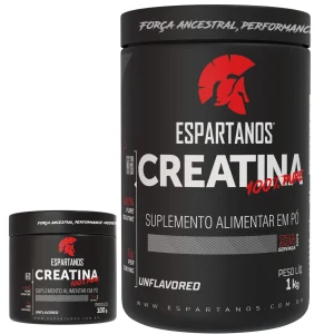 Creatina Monohidratada 100% Pura 1,1KG – 1 ANO DE CREATINA – Espartanos – Aprovada Laudo ABENUTRI