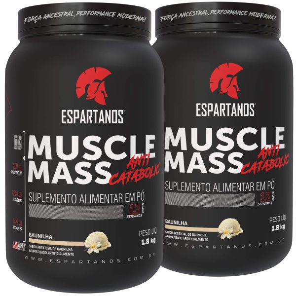Kit 2x Muscle Mass Hipercalórico – Sabor: Baunilha