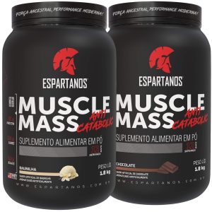 Kit 2x Muscle Mass Hipercalórico – Sabor: BAUNILHA + CHOCOLATE