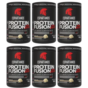 6x Protein Fusion Whey Isolate 900g – Kit Atacado Cx Fechada – Sabor: Baunilha