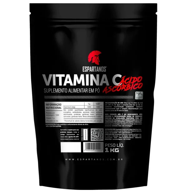 Vitamina C em pó 1 kg – Espartanos