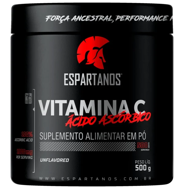 Vitamina C em pó 500 g – Espartanos