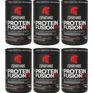 6x Protein Fusion Whey Isolate 900g – Kit Atacado Cx Fechada – Sabor: Chocolate