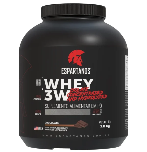 Whey Protein 3W Espartanos Performance Total 1,8Kg – Sabor: Baunilha