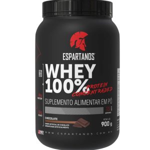Whey Protein Concentrado 100% Pure 900g WPC 80 – Espartanos – SABOR: CHOCOLATE