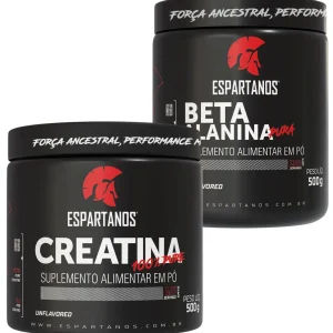 Creatina 100% Pura 500g + Beta Alanina 100% Pura 500g – Espartanos Suplementos