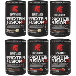 6x Protein Fusion Whey Isolate 900g – Kit Atacado Cx Fechada – Sabor: Mesclado