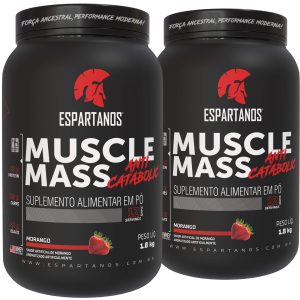 Kit 2x Muscle Mass Hipercalórico – Sabor: Morango