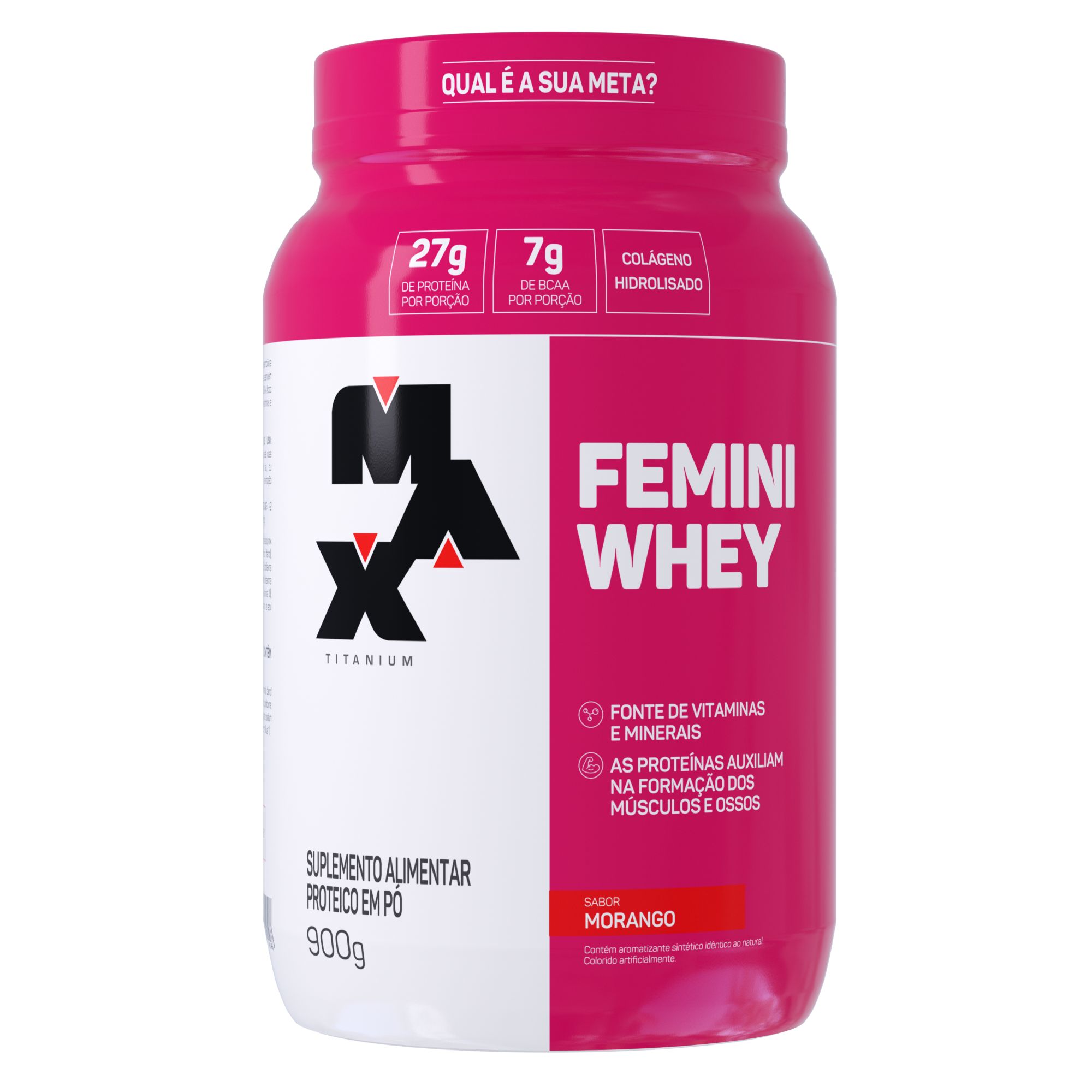 Femini Whey 900G Morango
