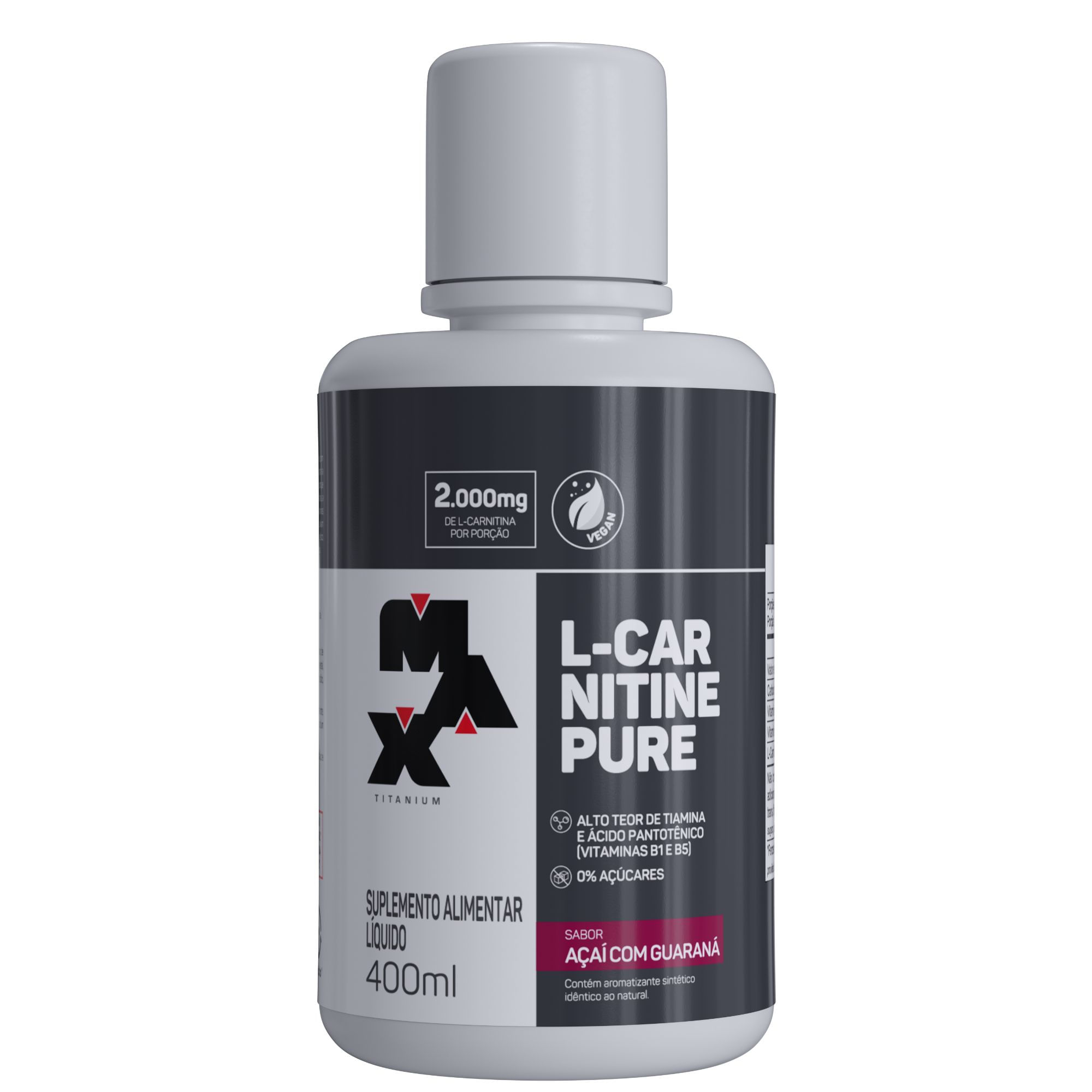 L-Carnitine Pure 400Ml Açaí com Guaraná