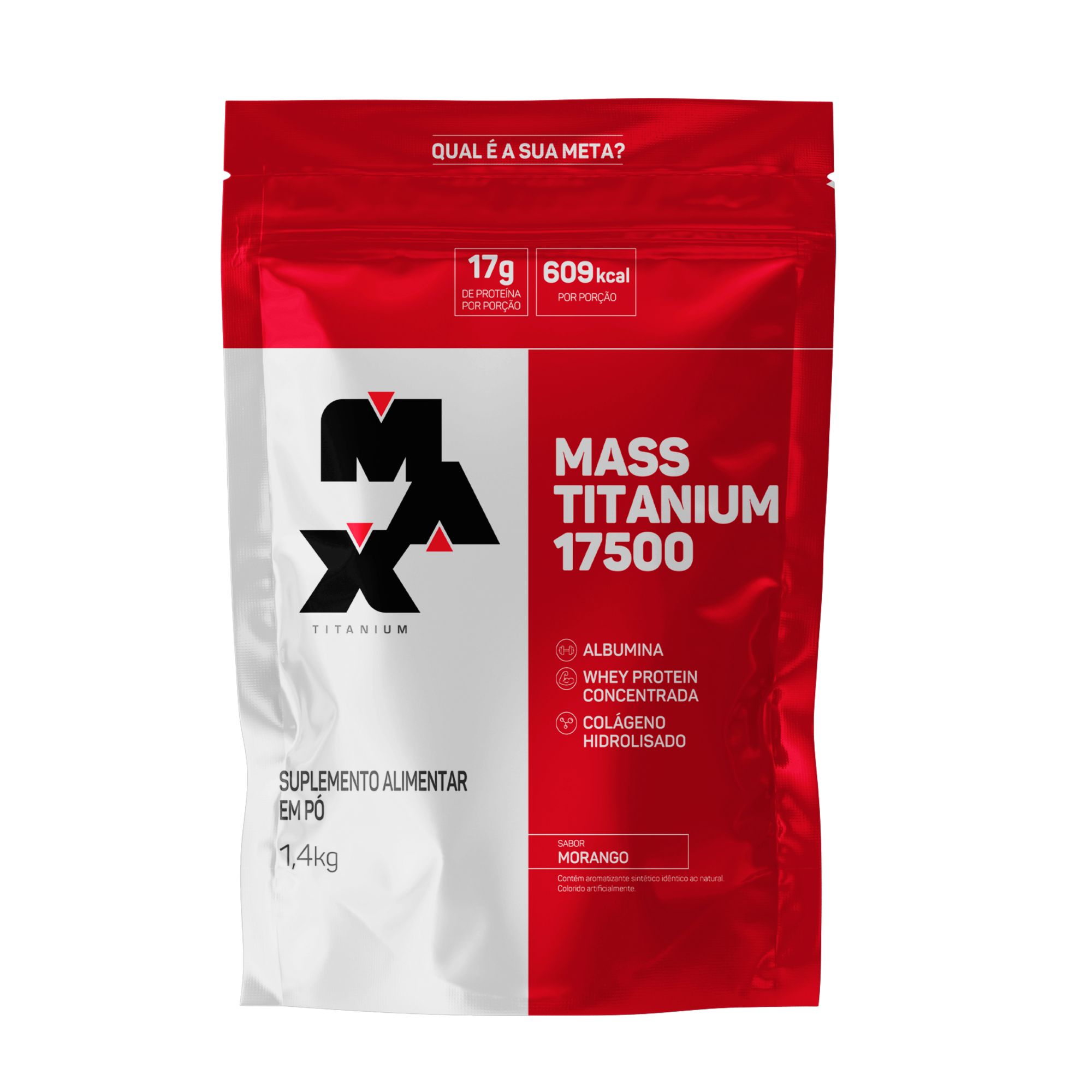 Mass Titanium Refil 1,4Kg Morango
