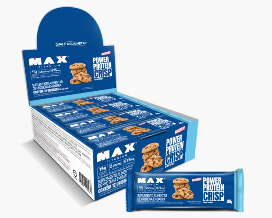 Power Protein Crisp Cookies – 12 unidades de 44g