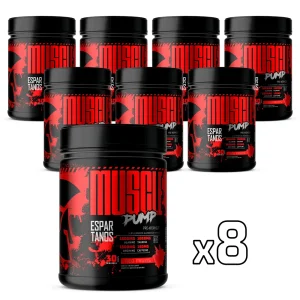 Combo 8x Pré Treino Muscle Pump – Espartanos – Sabor: Mesclado