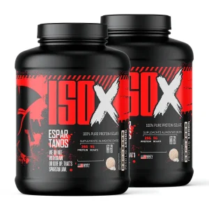 Kit 2x ISO X Protein 100% Pure Isolate 1800G – Espartanos – Sabor: Baunilha